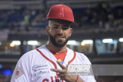 MEXICALI, BC, OCTUBRE 12. Acciones del juego inaugural entre Naranjeros de Hermosillo y Águilas de Mexicali, Liga Mexicana del Pacífico, Estadio B´A ir.(Foto: Armando Ruiz/Expreso Deportivo)