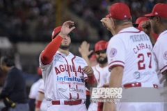 MEXICALI, BC, OCTUBRE 12. Acciones del juego inaugural entre Naranjeros de Hermosillo y Águilas de Mexicali, Liga Mexicana del Pacífico, Estadio B´A ir.(Foto: Armando Ruiz/Expreso Deportivo)