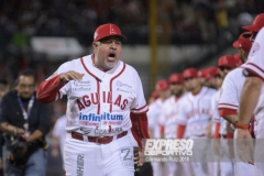 MEXICALI, BC, OCTUBRE 12. Acciones del juego inaugural entre Naranjeros de Hermosillo y Águilas de Mexicali, Liga Mexicana del Pacífico, Estadio B´A ir.(Foto: Armando Ruiz/Expreso Deportivo)