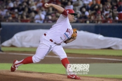 MEXICALI, BC, OCTUBRE 12. Acciones del juego inaugural entre Naranjeros de Hermosillo y Águilas de Mexicali, Liga Mexicana del Pacífico, Estadio B´A ir.(Foto: Armando Ruiz/Expreso Deportivo)