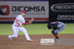 MEXICALI, BC, OCTUBRE 12. Acciones del juego inaugural entre Naranjeros de Hermosillo y Águilas de Mexicali, Liga Mexicana del Pacífico, Estadio B´A ir.(Foto: Armando Ruiz/Expreso Deportivo)