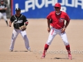 MEXICALI, BC. ABRIL 03. Acciones del encuentro entre amigos del Cuba vs Amigos del Cali, Liga Amateur de Beisbol de Mexicali.(Foto: Felipe Zavala/Expreso Deportivo)