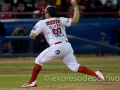 MEXICALI, BC. ENERO 01. Acciones del primer encuentro de la serie de playoffs entre Charros de Jalisco y Aguilas de Mexicali, Liga Mexicana del Pacifico, Estadio BÂ´Air.(Foto: Felipe Zavala/Expreso Deportivo)