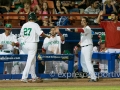 MEXICALI, BC. MARZO 18. Acciones del encuentro entre Nicaragua y Mexico, en la ronda Eliminatoria rumbo al Clasico Mundial de Beisbol, Estadio BÂ´Air.(Foto: Felipe Zavala/Expreso Deportivo)