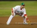 MEXICALI, BC. MARZO 18. Acciones del encuentro entre Nicaragua y Mexico, en la ronda Eliminatoria rumbo al Clasico Mundial de Beisbol, Estadio BÂ´Air.(Foto: Felipe Zavala/Expreso Deportivo)