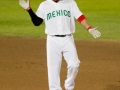 MEXICALI, BC. MARZO 18. Acciones del encuentro entre Nicaragua y Mexico, en la ronda Eliminatoria rumbo al Clasico Mundial de Beisbol, Estadio BÂ´Air.(Foto: Felipe Zavala/Expreso Deportivo)