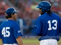 MEXICALI, BC. MARZO 19. Acciones del encuentro entre Nicaragua y Republica Checa, en la ronda Eliminatoria rumbo al Clasico Mundial de Beisbol, Estadio BÂ´Air.(Foto: Felipe Zavala/Expreso Deportivo)