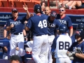 MEXICALI, BC. MARZO 18. Acciones del encuentro entre Republica Checa y Alemania, en la ronda Eliminatoria rumbo al Clasico Mundial de Beisbol, Estadio BÂ´Air.(Foto: Felipe Zavala/Expreso Deportivo)